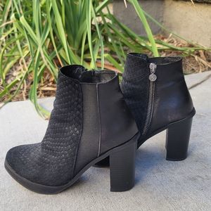 Rosemunde Copenhagen Black Leather Ankle Boots